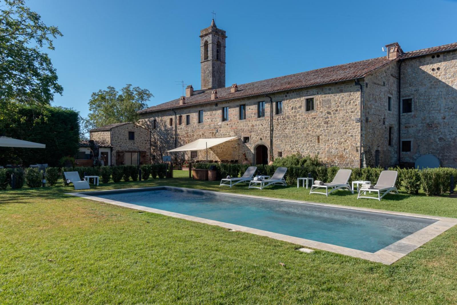 Convento San Bartolomeo Hotel Abbadia San Salvator Bagian luar foto